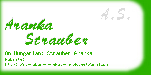 aranka strauber business card